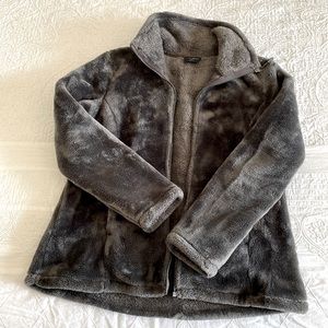 Brand new..  Faux fur super soft and fluffy full zip jacket